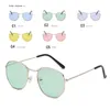 Sunglasses 2023 Men Brand Designer Vintage Women Pink Mirror Flat Lenses Aviation Driving Sun Glasses Luxury Adult