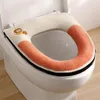 Toilet Seat Covers Cushion Bathroom Warmer Cover Pads Soft Supplies With Zipper For