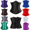 Bustiers & Corsets Underbust Corset For Women Satin Lace Up Boned Bustier Top Dance Classic Daily Plus Size Corselete Sexy Gothic Party Club