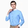 Men's Casual Shirts 2023 Fashion Print Men Long Sleeve Shirt Spring Causal Pocket Design Male Dress Slim Fit Polyester SH001