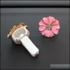 Diffusori di oli essenziali Auto per clip Diffusore di olio per la casa Profumi Outlet Locket Strass Daisy Flower Deodorante per ambienti Conditionin Otz6R