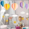 Autres fournitures de fête de fête Décoration d'anniversaire Ornements suspendus en trois dimensions Love Air Balloon Cloud Pendentif Drop Livraison Accueil G Dhbwz