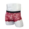 Mutande sexy estive sottili mutandine di pizzo intimo da uomo vedere attraverso comodi pantaloncini intimi maschili boxer culotte