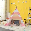 Torda de brinquedo Wigwam 1m Crianças tendas Tipi Play Indoor Play House Outdoor Baby Tereepee Gift Dog Cat Pig Canopy Indian Children Games 230111