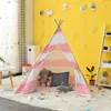 Leksak tält wigwam 1m barn tält tipi inomhus lek hus utomhus baby teepee födelsedag present hund katt pig pet canopy indiska barn spel tält 230111