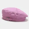 Bérets femmes béret chapeau automne hiver boucle Design Lolita solide rétro peintre dames casquette kaki violet bleu filles