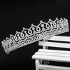 الفضة اللون الكريستال الزفاف Tiaras و Crowns zircon zircon queen prom crown headpiece diadem bridal wedding accesssories