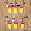 Feest gunst DHS gepersonaliseerde potlood Keychain Diy lege acryl sleutelhanging met kwastje creatieve rugzak hangende hanger f0413 drop deli dhov9