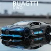 Diecast Model car 1 32 Alliage Diecasts Bugatti Divo Toy Car Model Metal Toy Vehicles Miniature Car Model Pull Back Toys For Kids Christmas Gift 230111