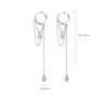 Dangle Earrings & Chandelier High Quality Silver For Women Hoop Earing Temperament INEFFA Trendy Droplet Geometry Not Easy To Be AllergicDan