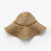 Brede rand hoeden damesstro hoed kanten sunbonnet strand outdoor reizen sunhat zomer grote opvouwbare pet chapeu