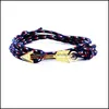 Braccialetti con ciondoli Bracciale con gioielli Infinity per uomo Amo da pesca Nuovo all'ingrosso Corda avvolgente Drop Delivery Dh75M