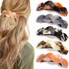 Hair Clips Barrettes 5 Pieces Large for Women French Automatic Thick Medium s Acrylic grip Clasp Clamp 95 cm 230112