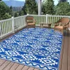 5'x8' RV Outdoor Mats Outdoor Area Rug Camping Rugs Reversible Plastic Straw Rug