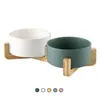 BONDAS DE DOGO ALIMENTADORES DE CERAMICA BOIXA DE APENÇÃO DE PETOS DE PETOS DE CATOS Puppy Food Water Recipiente Acessórios para Waters Acessórios para animais #P003 230111