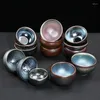 Bowls 1PC Kiln Change Jianzhan Tea Cup Ceramic Bowl Exquisite Chinese Set Kitchen Items Soup Small Porcelain As Gift