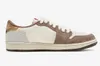 2023 Release Authentic 1 Shoes Low OG Year of the Rabbit SAIL/UNIVERSITY RED-BROWN Männer Frauen Sport Sneakers mit Originalverpackung Größe 36-46