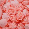 Decoratieve bloemen 100 stcs 3cm schuim mini -rozen kunstmatig voor bruiloftdecoratie party Diy handgemaakte teddybeer ambachten huizen tuinbenodigdheden