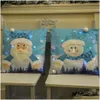 Kerstdecoraties LED gloeiende kussensloop voor Santa Claus Snowman Pillowcase ER Xmas Decoration Sofa auto benodigdheden drop levering Dhksn