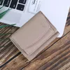 Wallets 2023 Women Mini Wallet Short Simple Tri-fold Ladies Multi-card Bags Anti-theft Brush Famale Coin Small