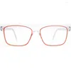 Lunettes de soleil Cadres CP052 Mode Taille moyenne Bleu Noir Rouge Ligne Couleur Enveloppé Rectangle Lentille Forme Lunettes Optiques Charnière À Ressort En Plastique