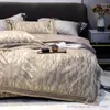 Bedding Sets Cool 4pcs Pure Cotton Set High-end European Luxury 100 Satin Jacquard Home Textile Simple Atmospheric Model 1.8m