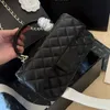 CC Cross Body Classic Handbags Ladies Caviar Flap Bags Black Genuine Leather Quilted Diamond Designer Purses Gold Metal Hardware Shoulder Sacoche Crossbody Mini