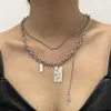 Chaînes Gothique Collier Pedants Pour Femmes Punk Géométrique Animal Hommes Ras Du Cou Bijoux Couples Collier