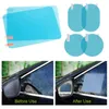 Auto Sunshade 2pcs Regenbestendige film Anti Fog zijvenster Reflecterende anti-Scatch Clear Protective Micro-Nano voor achteruitkijkspiegel