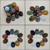 Stone 35X45Mm Worry Thumb Gemstone Natural Healing Crystals Therapy Reiki Treatment Spiritual Minerals Mas Palm Gem Drop Delivery Jew Dh1T2