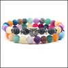 Bracelets de charme Perles Pierre Naturelle Yoga Chakra Bracelet Livraison Directe Bijoux Dhwgb