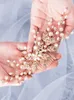 Wedding Hair Jewelry Trendy Leaf Pearl Rose Gold Combs Tiara Bridal Headpiece Women Head Decorative Accessories 230112