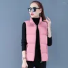 Vestes pour femmes Veste d'hiver Fashion Fashion Automne Stand Collier élégant Veste de gilet en coton