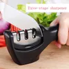 3 Stages Type Quick Sharpening Tool Knife Sharpener Handheld Multi-function With Non-slip Base Kitchen Knives Accessories Gadge