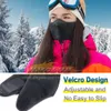 MZZ80 Winter Warmer Fleece Motorcycle Balaclava Half Face Mask Cover Windproof Motorbike Cycling Skiing Bicycle Biker Women Men
