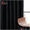 Curtain Drapes Modern Blackout Curtains Window For Living Room Bedroom High Shading Thick Blinds Door Black Out Custom Drop Delive Dhxix