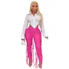 2023 New Spring Autumn Women Casual Pu Leather Pants Designer Rope Tie Tight Leggings Sexy High Waist Plus Size Bodycon Capris