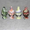 Narguilé Couleur Verre Bulle Carb Cap 25mm OD Ball Carb Caps pour Bord Biseauté Quartz Banger Nails Verre Eau Bongs Dab Rigs