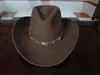 Chapéus largos de lã Anti-brilho à prova d'água MA MA shu mao qi shi cowboy chapéu grande cavalheiro preto fedora 2023