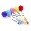 Schlüsselanhänger Lanyards niedliche Kreditkarte PLER Pompom Acryl -Debit Bank C Ard Grabber für lange Nagelautomaten Schlüsselkarten Clip Nails Key R Dhnxy