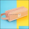 Pencil Bags Colorf Large Capacity Cases Creative Korea Fabric Pen Box Pouch Case School Office Stationary Supplies Drop Delivery Bus Dh41N