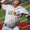 College-Baseball trägt genähtes Ncaa-College-Baseball-Trikot, Iowa Hawkeyes, schwarze Herren, Damen, Jugendliche, beliebiger Name und beliebige Anzahl, Mischungsreihenfolge