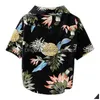 Собачья одежда одежда одежда для рубашки летнее пляжное жилет для домашних животных цветочная футболка гавайцы для маленькой большой крупной чихуахуа капля роду dhgarden dhao0