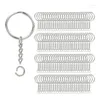 Keychains 200Pcs Split Key Chain Rings With Ring And Open Jump Bulk For Crafts DIY (1 Inch/25mm)