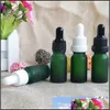 Packing Bottles 10Ml Reagent Eye Dropper Drop Amber Glass Aromatherapy Liquid Pipette Essential Oils Travel Pot Refillable 12Pcs Del Ot32O