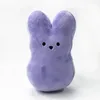 15 cm Mini Easter Bunny Peeps Plush Doll Pink Blue Gul Purple Rabbit Dolls For Childrend Söta mjuka plyschleksaker SS01127063447