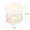 Makeup Brushes White Porous Holder Plastic Desktop Organizer Pen Storage Box Nail Polish Cosmetic Brush Holdermakeup Drop Delivery H Dhcmh