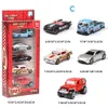 Diecast Model CAR 5PCS/SET Diecast simulatie 1 64 Mini Kids Toy Car Vehicle Sliding Alloy Sportcar Model Set Multi-Style Gift Toys For Children 230111