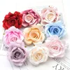 Torkade blommor 30 st 5 cm krökta kant rose konstgjorda siden blommhuvud bröllop dekoration diy födelsedag krans scrapbooking hantverk falska blommor 230111