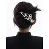 Haarclips Barrettes Punk Swallow Flying Bird Flame Icon Reflective Funny Hip Hop Harajuku Totem geometrische accessoires voor vrouwen Girl 230112